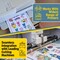 25 Sheets A4 (8.3”x11.7”) Printable Vinyl Clear Sticker Paper Waterproof Label for Ink Jet Printer.